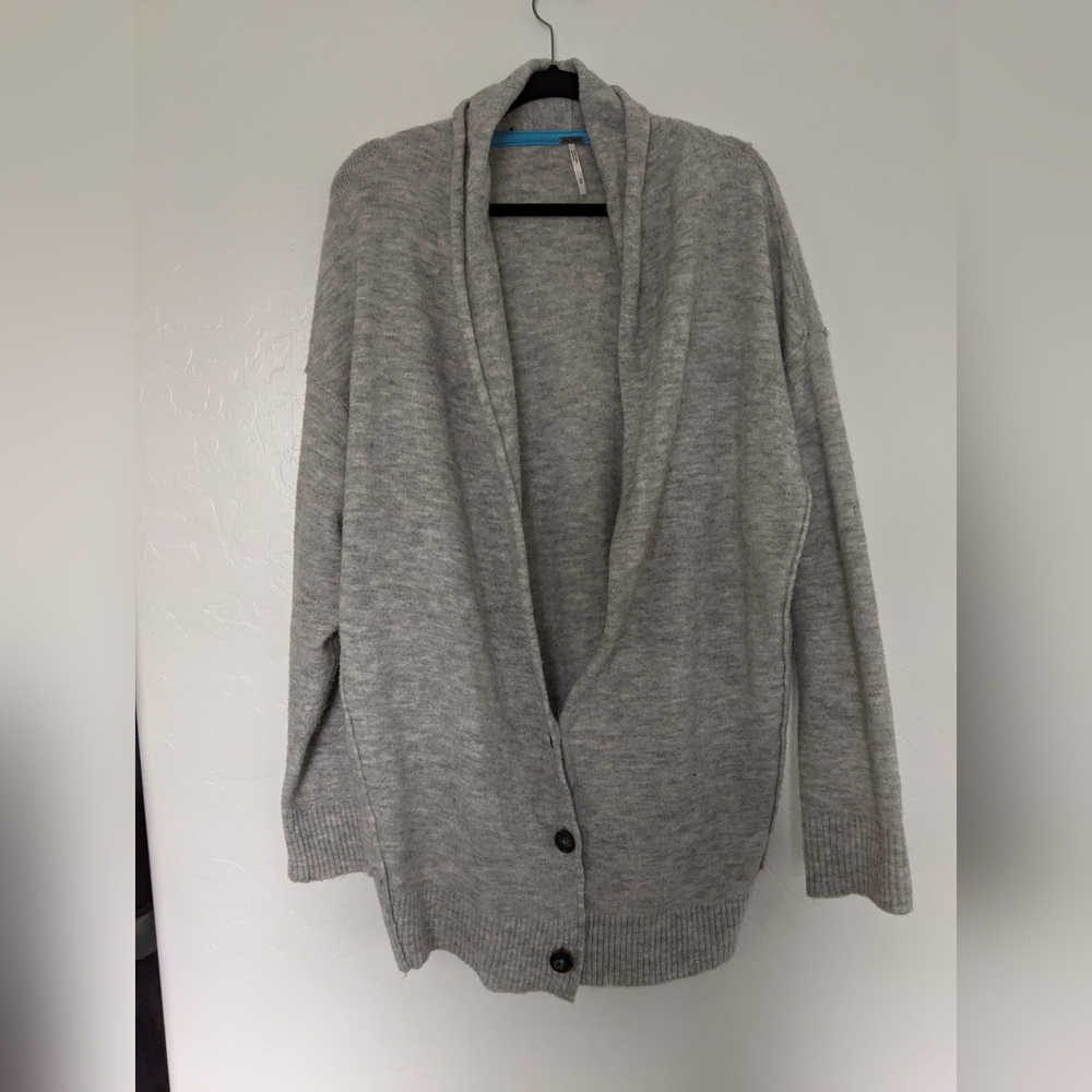 Free People Grey Cardigan Medium